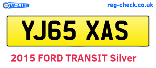 YJ65XAS are the vehicle registration plates.