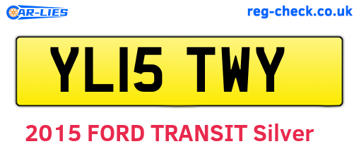 YL15TWY are the vehicle registration plates.