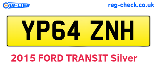YP64ZNH are the vehicle registration plates.