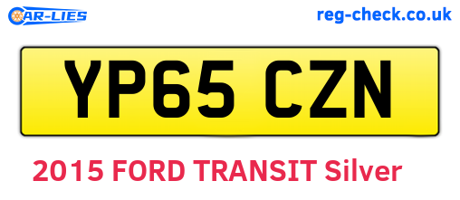 YP65CZN are the vehicle registration plates.