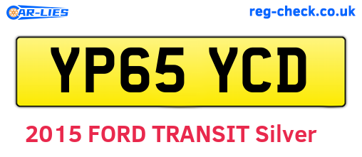 YP65YCD are the vehicle registration plates.