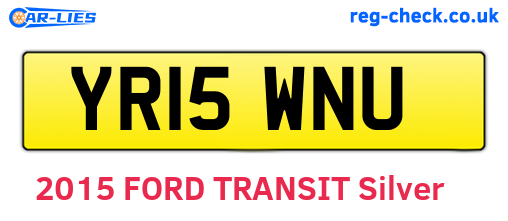 YR15WNU are the vehicle registration plates.