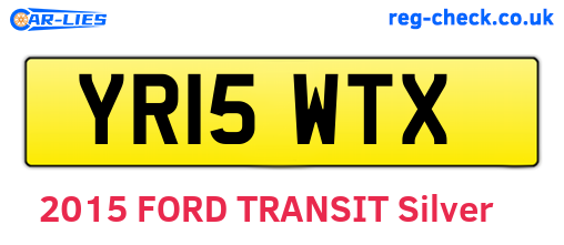 YR15WTX are the vehicle registration plates.