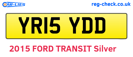 YR15YDD are the vehicle registration plates.