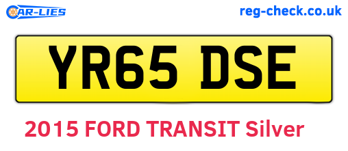 YR65DSE are the vehicle registration plates.