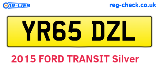 YR65DZL are the vehicle registration plates.