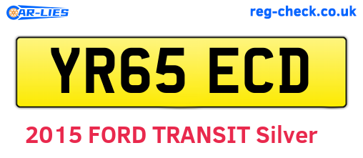 YR65ECD are the vehicle registration plates.