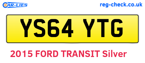 YS64YTG are the vehicle registration plates.