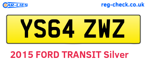 YS64ZWZ are the vehicle registration plates.