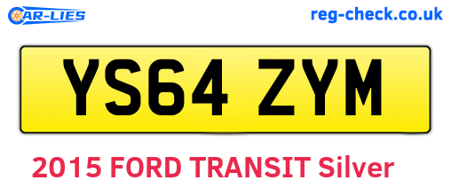YS64ZYM are the vehicle registration plates.