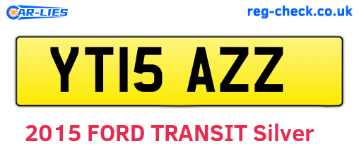 YT15AZZ are the vehicle registration plates.