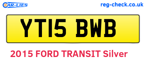 YT15BWB are the vehicle registration plates.
