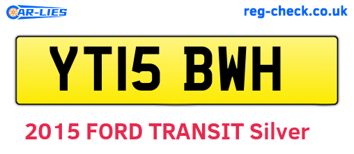 YT15BWH are the vehicle registration plates.