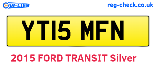 YT15MFN are the vehicle registration plates.