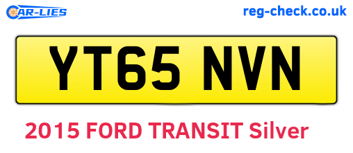 YT65NVN are the vehicle registration plates.