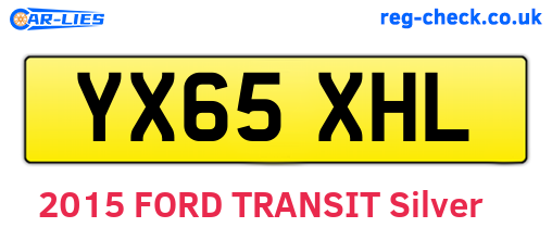 YX65XHL are the vehicle registration plates.