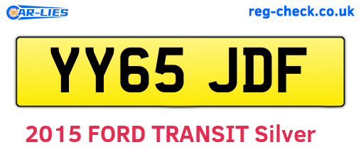 YY65JDF are the vehicle registration plates.
