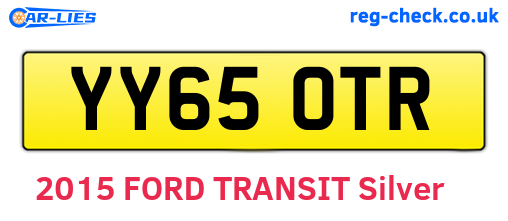 YY65OTR are the vehicle registration plates.