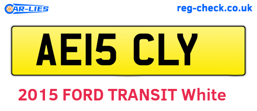 AE15CLY are the vehicle registration plates.