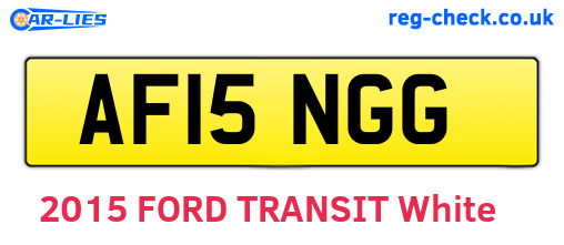 AF15NGG are the vehicle registration plates.