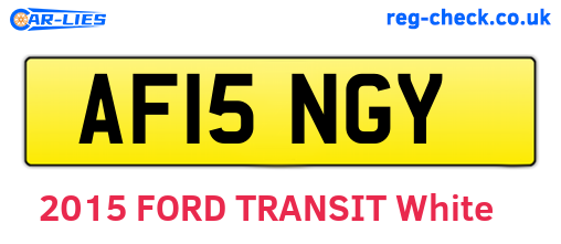 AF15NGY are the vehicle registration plates.