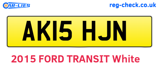 AK15HJN are the vehicle registration plates.