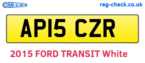 AP15CZR are the vehicle registration plates.