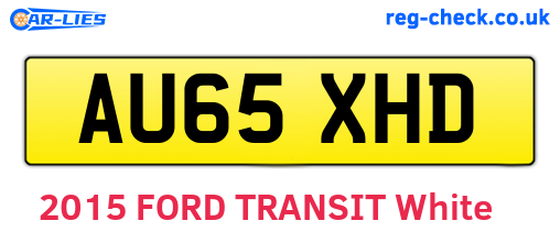 AU65XHD are the vehicle registration plates.