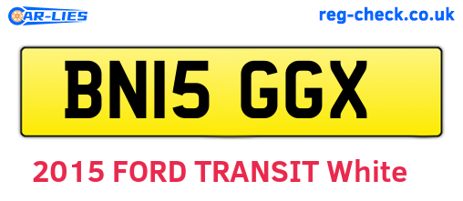 BN15GGX are the vehicle registration plates.