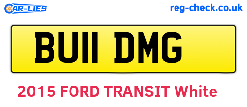 BU11DMG are the vehicle registration plates.