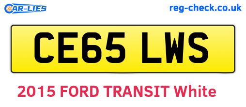 CE65LWS are the vehicle registration plates.