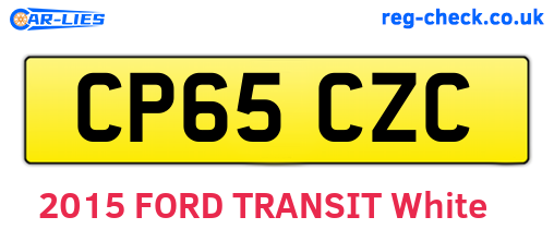CP65CZC are the vehicle registration plates.