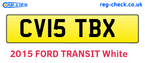CV15TBX are the vehicle registration plates.