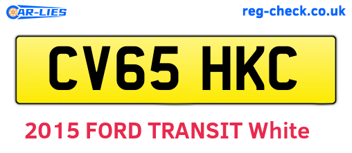 CV65HKC are the vehicle registration plates.