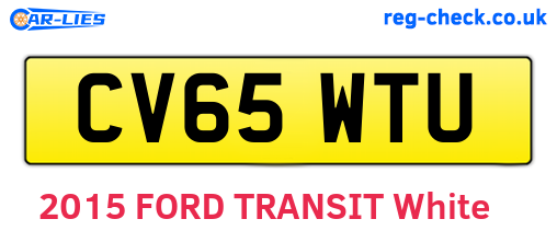 CV65WTU are the vehicle registration plates.