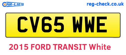CV65WWE are the vehicle registration plates.