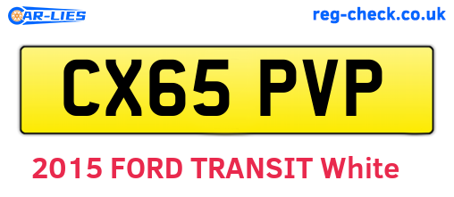 CX65PVP are the vehicle registration plates.