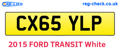 CX65YLP are the vehicle registration plates.