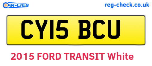 CY15BCU are the vehicle registration plates.