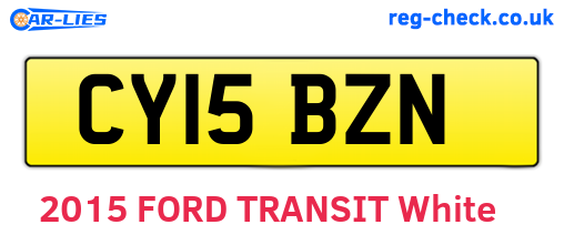 CY15BZN are the vehicle registration plates.