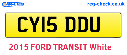 CY15DDU are the vehicle registration plates.