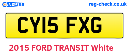 CY15FXG are the vehicle registration plates.