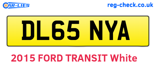 DL65NYA are the vehicle registration plates.