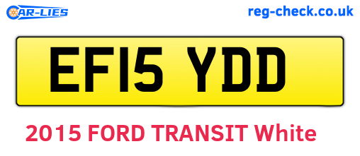 EF15YDD are the vehicle registration plates.