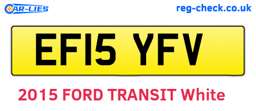 EF15YFV are the vehicle registration plates.