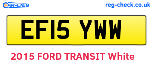 EF15YWW are the vehicle registration plates.
