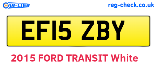 EF15ZBY are the vehicle registration plates.