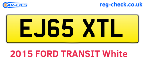 EJ65XTL are the vehicle registration plates.