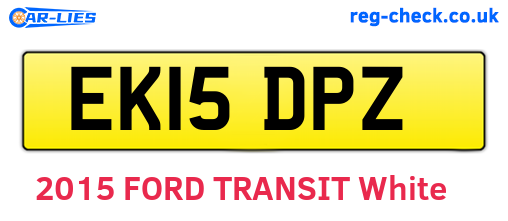 EK15DPZ are the vehicle registration plates.