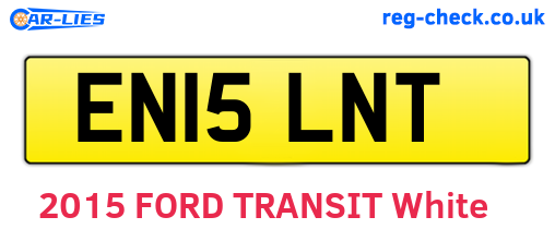 EN15LNT are the vehicle registration plates.